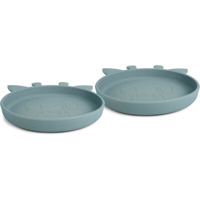Nuuroo - Akila Silicone Plate 2-pack - Giraffe - Borden Nuuroo - Akila Silicone Plate 2-pack - Giraffe - Borden