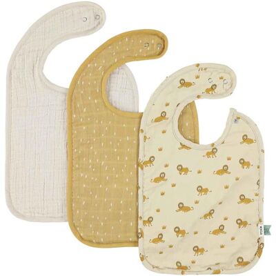 Trixie Baby Slabben - Set van 3 - Absorberend katoen muslin Trixie Baby Slabben - Set van 3 - Absorberend katoen muslin