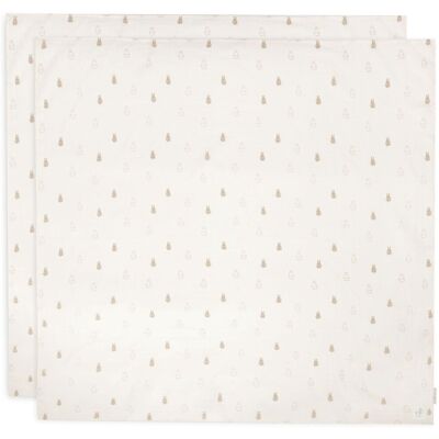 Jollein - Happy Miffy Nougat - 115x115 cm - Babydeken Jollein - Happy Miffy Nougat - 115x115 cm - Babydeken
