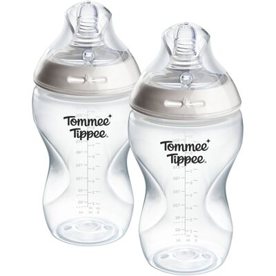 Tommee Tippee natural start babyflessen - set van 2 x 340ml baby flessen - medium toevoersnelheid - 3m+ Tommee Tippee natural start babyflessen - set van 2 x 340ml baby flessen - medium toevoersnelheid - 3m+