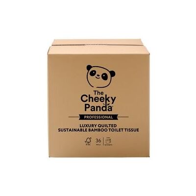 Cheeky Panda Merk Model - 3-laags Bamboe Toiletpapier - Doos 36 Cheeky Panda Merk Model - 3-laags Bamboe Toiletpapier - Doos 36