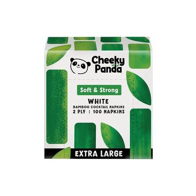 Servetten The Cheeky Panda PFCNAPKXL4 2-laags Wit Servetten The Cheeky Panda PFCNAPKXL4 2-laags Wit