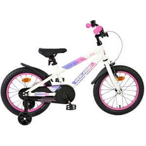 Volare lily kinderfiets - meisjes - 16 inch - wit roze paars Wit Volare lily kinderfiets - meisjes - 16 inch - wit roze paars Wit