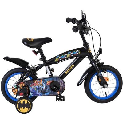 Batman kinderfiets - jongens - 12 inch - zwart - twee handremmen Zwart Batman kinderfiets - jongens - 12 inch - zwart - twee handremmen Zwart