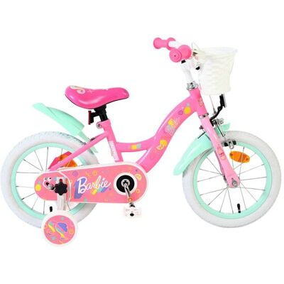 Barbie kinderfiets - meisjes - 14 inch - roze Roze Barbie kinderfiets - meisjes - 14 inch - roze Roze