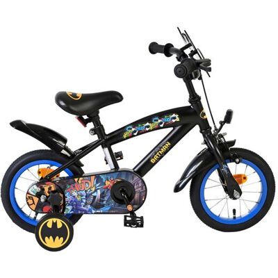 Batman kinderfiets - jongens - 12 inch - zwart Zwart Batman kinderfiets - jongens - 12 inch - zwart Zwart