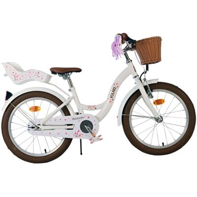 Volare blossom kinderfiets - meisjes - 18 inch - roze - terugtraprem en 1 handrem Volare blossom kinderfiets - meisjes - 18 inch - roze - terugtraprem en 1 handrem
