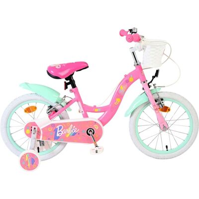 Volare Barbie kinderfiets - meisjes - 16 inch - roze - twee handremmen Roze Volare Barbie kinderfiets - meisjes - 16 inch - roze - twee handremmen Roze