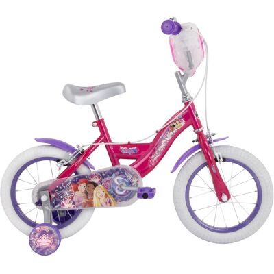 Huffy disney princess serie - kinderenfiets - roze - 14 inch - handrem Huffy disney princess serie - kinderenfiets - roze - 14 inch - handrem