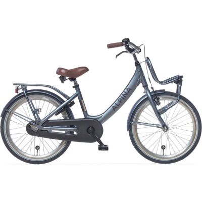 Alpina clubb meisjesfiets - 20 inch - satin blue matt - transportfiets meisjes - blauw Grijs Alpina clubb meisjesfiets - 20 inch - satin blue matt - transportfiets meisjes - blauw Grijs