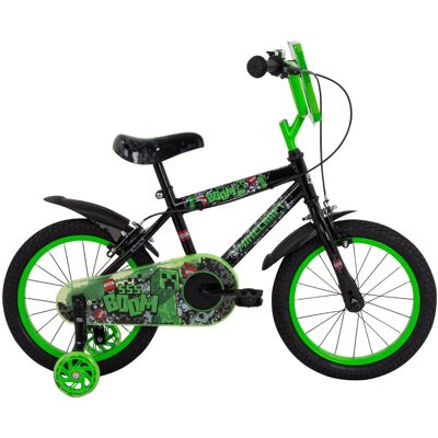 Huffy minecraft 16 inch kinderfiets - zwart Huffy minecraft 16 inch kinderfiets - zwart