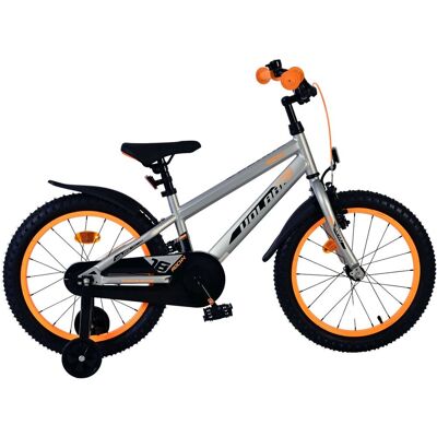 Volare rocky kinderfiets - jongens - 18 inch - grijs Volare rocky kinderfiets - jongens - 18 inch - grijs