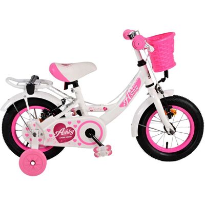 Volare ashley kinderfiets - meisjes - 12 inch - wit - twee handremmen Wit Volare ashley kinderfiets - meisjes - 12 inch - wit - twee handremmen Wit