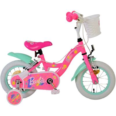 Volare Barbie kinderfiets - meisjes - 12 inch - roze - twee handremmen Roze Volare Barbie kinderfiets - meisjes - 12 inch - roze - twee handremmen Roze