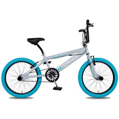 Royal Bmx fiets -bugatti tornado freestyle 20 inch - lichtblauw/grijs met blauwe banden Blauw Royal Bmx fiets -bugatti tornado freestyle 20 inch - lichtblauw/grijs met blauwe banden Blauw