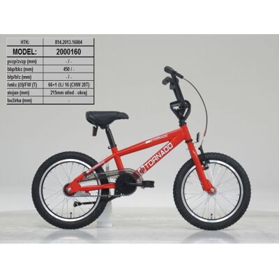 Royal Bmx fiets -bugatti tornado 16 inch - rood Rood Royal Bmx fiets -bugatti tornado 16 inch - rood Rood