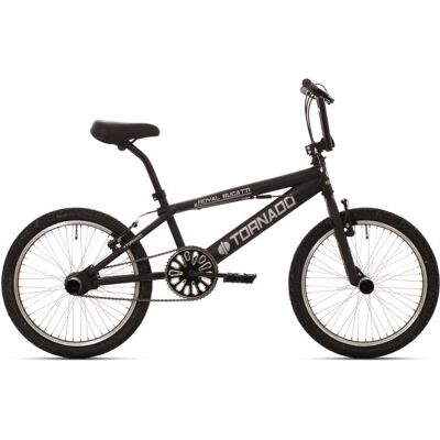 Royal Bmx fiets -bugatti tornado freestyle 20 inch - mat zwart Zwart Royal Bmx fiets -bugatti tornado freestyle 20 inch - mat zwart Zwart