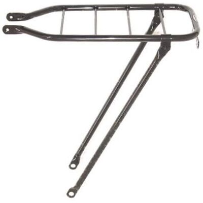 Steco stevige zwarte bagagedrager - 28 inch - scharnierbare poten - staal - stadsfiets Zwart Steco stevige zwarte bagagedrager - 28 inch - scharnierbare poten - staal - stadsfiets Zwart
