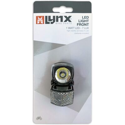 Lynx Koplamp slim 7 lux Zwart Lynx Koplamp slim 7 lux Zwart