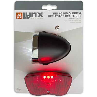Lynx Verlichtingsset retro 11 lux Zwart Lynx Verlichtingsset retro 11 lux Zwart