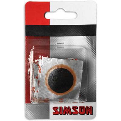 Simson binnenbandpleisters 25 mm (8x) Zwart Simson binnenbandpleisters 25 mm (8x) Zwart