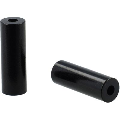 Elvedes Kabelhoeden - Diameter 3,65mm / 4,05mm, 12mm Aluminium, Zwart Elvedes Kabelhoeden - Diameter 3,65mm / 4,05mm, 12mm Aluminium, Zwart
