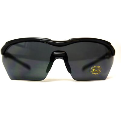 VWP bril black-smoke full view sport + clear lens Zwart VWP bril black-smoke full view sport + clear lens Zwart