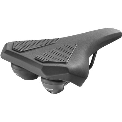 Selle Monte Grappa Monte grappa zadel corvetta met elastomeer zwart Selle Monte Grappa Monte grappa zadel corvetta met elastomeer zwart