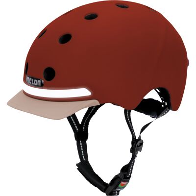 Melon helm met verlichting e-series sepia xl-xxl Melon helm met verlichting e-series sepia xl-xxl