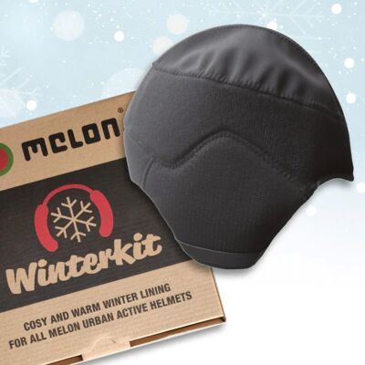Melon winterkit voor urban active helmen maat l Zwart Melon winterkit voor urban active helmen maat l Zwart