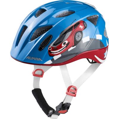 Alpina sports kinderhelm ximo flash red car 49-54 glans Blauw Alpina sports kinderhelm ximo flash red car 49-54 glans Blauw