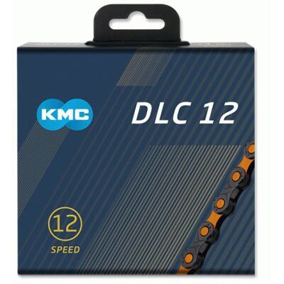 KMC DLC12 12-Speed Ketting - Zwart/Oranje - Fiets Ketting - 126 Linken KMC DLC12 12-Speed Ketting - Zwart/Oranje - Fiets Ketting - 126 Linken