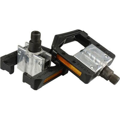 VWP pedaal inklapbaar 9/16" super alu/alu vouwpedaal zwart Zwart VWP pedaal inklapbaar 9/16" super alu/alu vouwpedaal zwart Zwart