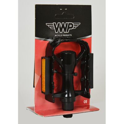 VWP pedaal bmx 9/16" alu. zwart Zwart VWP pedaal bmx 9/16" alu. zwart Zwart