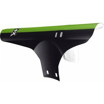 Velox voorspatbord mtb zwart/groen Zwart Velox voorspatbord mtb zwart/groen Zwart