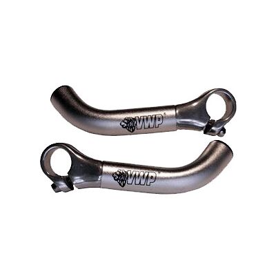 VWP bar-ends 08 gebogen aluminium zilver Zilver VWP bar-ends 08 gebogen aluminium zilver Zilver
