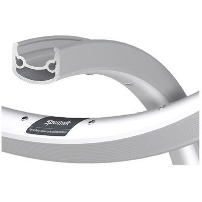 Qibbel Ryde Velg Sputnik Reflecterend 28" CNC Aluminium Zilver - Wiel/Rim Qibbel Ryde Velg Sputnik Reflecterend 28" CNC Aluminium Zilver - Wiel/Rim