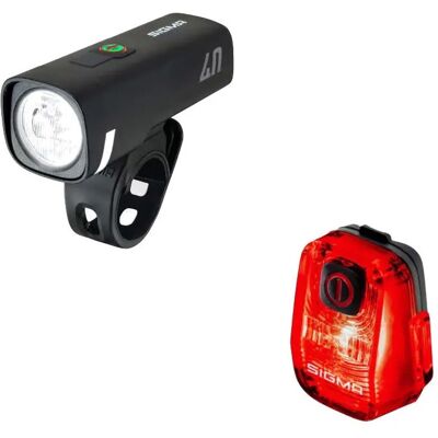 Sigma verlichtingsset aura 40 + nyte 10 usb oplaadbaar rsts Sigma verlichtingsset aura 40 + nyte 10 usb oplaadbaar rsts