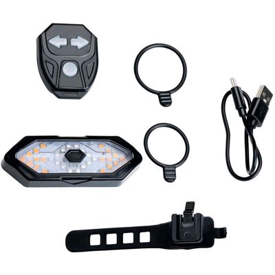 Dunlop Fietslamp met richtingaanwijzer Zwart Dunlop Fietslamp met richtingaanwijzer Zwart