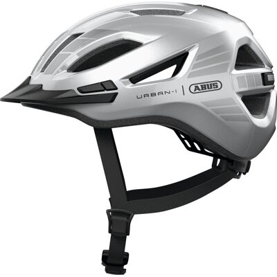 ABUS Fietshelm urban-i 4.0 lr signal silver l - 57-61 cm - zilver - geschikt voor gebruik op elektrische fietsen - stadsfietsen - 280 g ABUS Fietshelm urban-i 4.0 lr signal silver l - 57-61 cm - zilver - geschikt voor gebruik op elektrische fietsen - stadsfietsen - 280 g