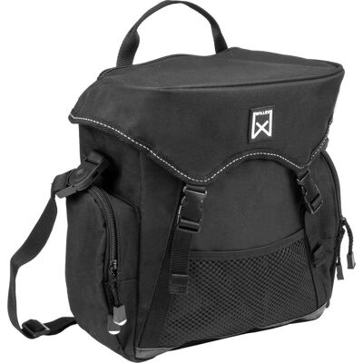 Willex pakaftas - enkele fietstas - 10liter- zwart - sportief - met schouderband Willex pakaftas - enkele fietstas - 10liter- zwart - sportief - met schouderband