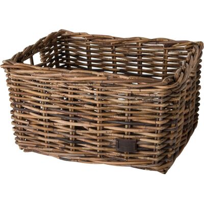 FastRider zeno rotan fietsmand - bruin - 26l - handgemaakt FastRider zeno rotan fietsmand - bruin - 26l - handgemaakt