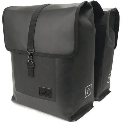 FastRider jaxx dubbele fietstas trend waterdicht - zwart - 28l per tas FastRider jaxx dubbele fietstas trend waterdicht - zwart - 28l per tas