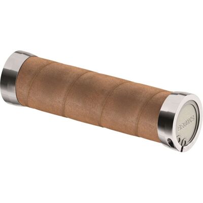 Brooks handvatten slender leather grips 100/130mm aged Brooks handvatten slender leather grips 100/130mm aged