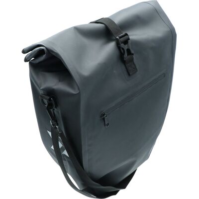DRESCO enkele fietstas traveller luxe - 28 liter - waterdicht tarpaulin - in lengte verstelbare bevestigingshaken - rol- en klittenbandsluiting & kliksluiting - extra groot vak & extra voorvak - afneembare schouderriem - afmeting 61.5x31.5x16.5cm DRESCO enkele fietstas traveller luxe - 28 liter - waterdicht tarpaulin - in lengte verstelbare bevestigingshaken - rol- en klittenbandsluiting & kliksluiting - extra groot vak & extra voorvak - afneembare schouderriem - afmeting 61.5x31.5x16.5cm