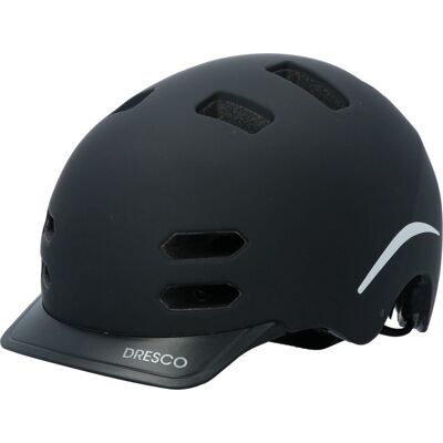 DRESCO fietshelm urban pedelec - large - 58-61cm - zwart DRESCO fietshelm urban pedelec - large - 58-61cm - zwart
