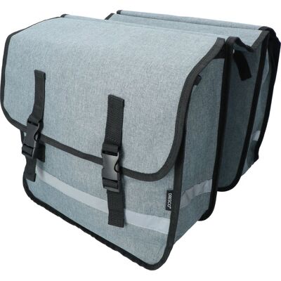 Dresco Dubbele Fietstas 36L Waterdicht Grijs Dresco Dubbele Fietstas 36L Waterdicht Grijs