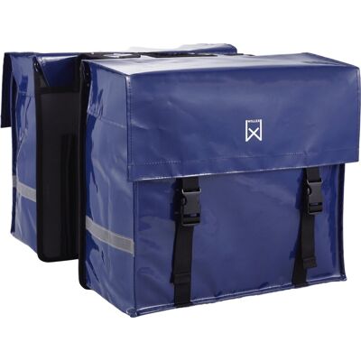 Willex bisonyl - dubbele fietstas - 40 liter - blauw - universele bevestiging Willex bisonyl - dubbele fietstas - 40 liter - blauw - universele bevestiging