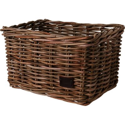 FastRider zeno rotan fietsmand - bruin - 17l - handgemaakt FastRider zeno rotan fietsmand - bruin - 17l - handgemaakt