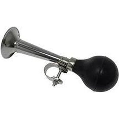 DRESCO fietstoeter - chroom - zwart DRESCO fietstoeter - chroom - zwart